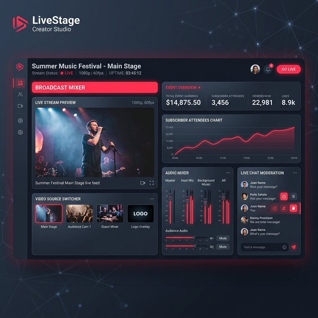 LiveStage Dashboard